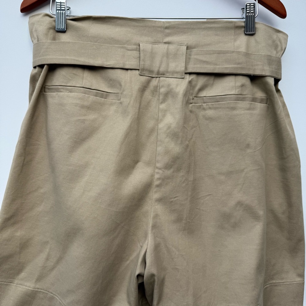 Halston Women Belted Solid Basic Shorts Size Large - image 8